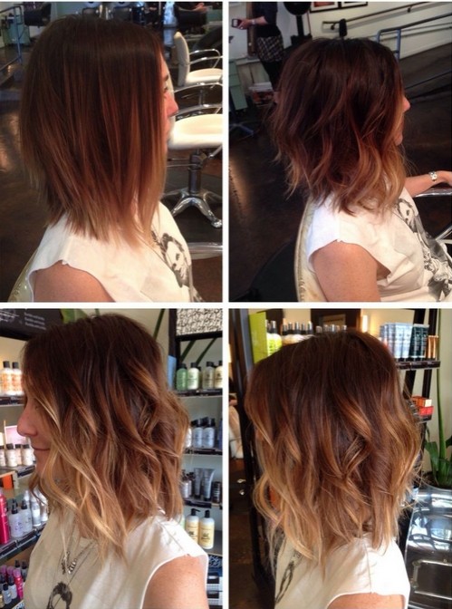 Long waop hair cutting - ombre hairstyle ideas 