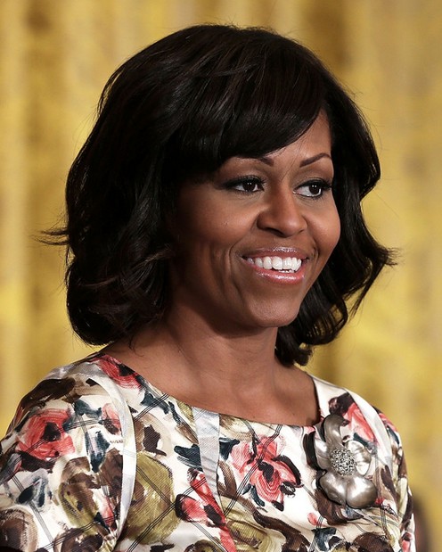 5 Michelle Obama Hairstyles: Classic Haircut
