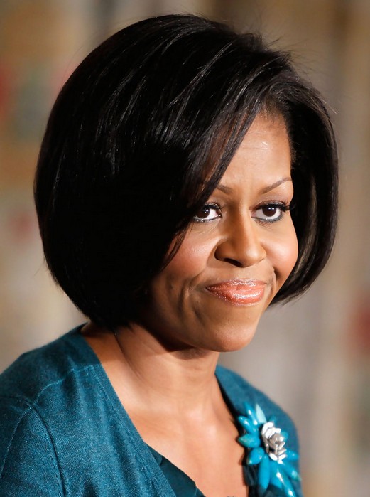 Michelle Obama Hairstyles: Short Pop Popp