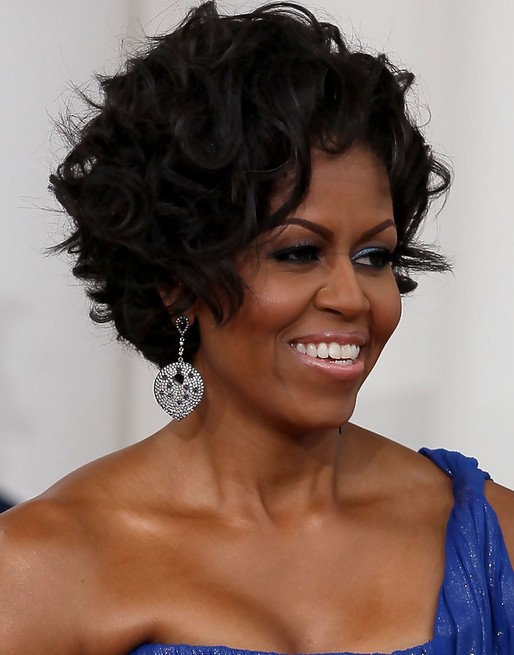 Michelle Obama Hairstyles: A Short Charity Harim Story