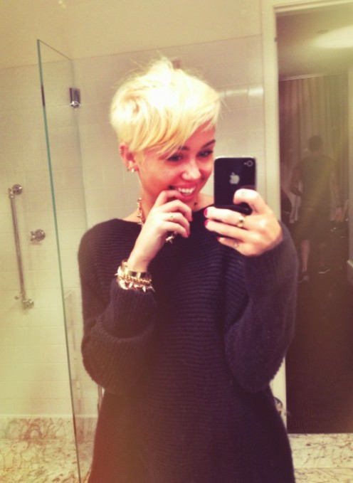 Miley Cyrus New Hair August 2012