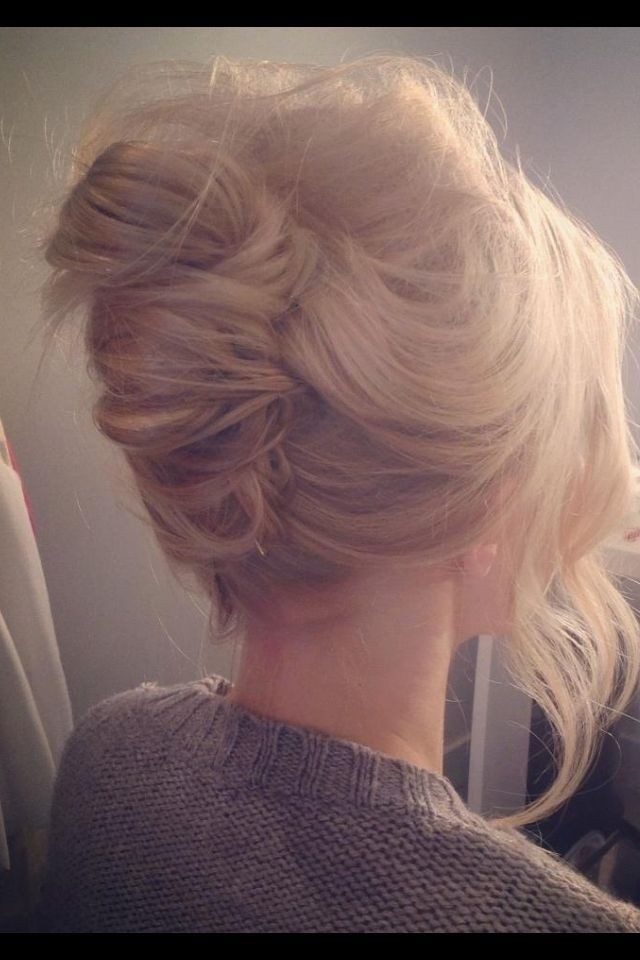 Moderm French Twists Updo for the Bridesmaids