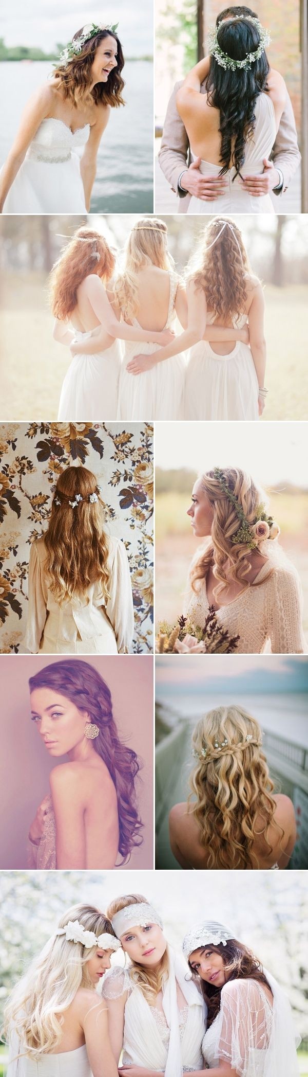 Natural bridesmaid hairstyles
