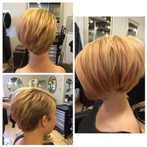 A new short bob hair cutting