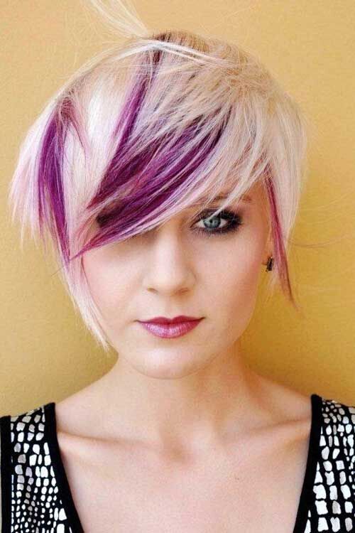 Nice short haircuts with elegant color