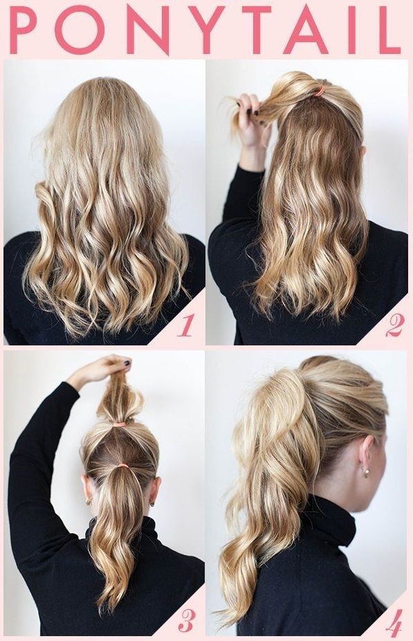 Hairstyles for women: high horse tail