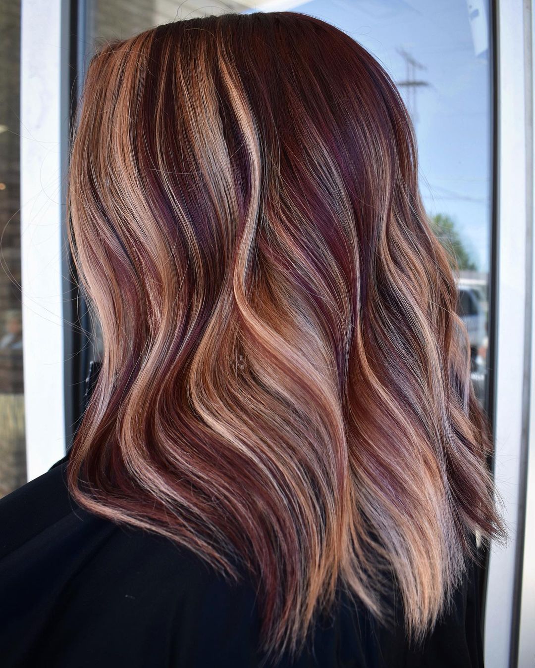 Ombre Balayage Hlacks ideas - Medium and long hair color designs 2021 - 2022