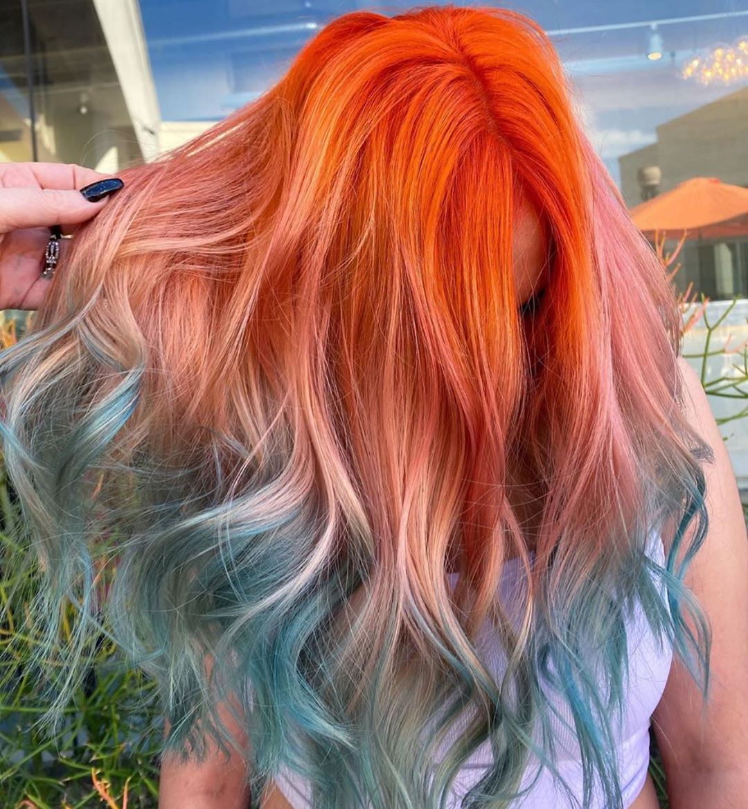 Ombre Balayage Hlacks ideas - Medium and long hair color designs 2021 - 2022