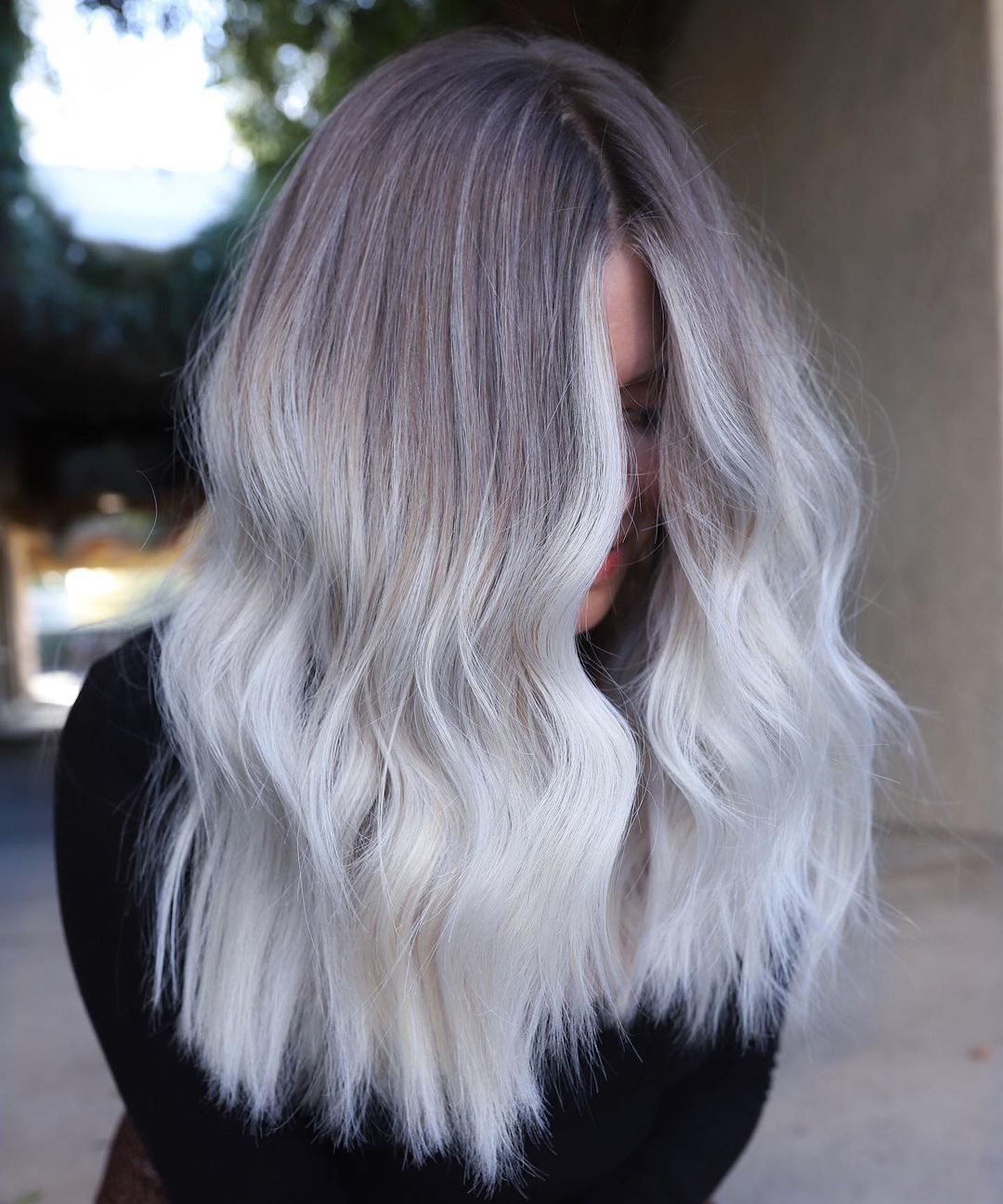 Ombre Balayage Hlacks ideas - Medium and long hair color designs 2021 - 2022