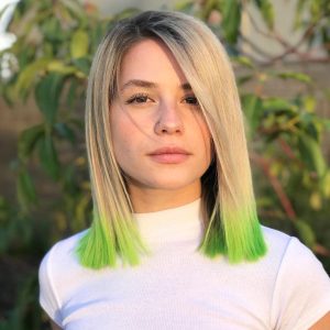 10 Ombre Balayage Lob Hair Styles with a Color Surprise!