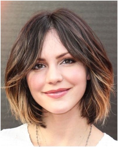 Omperbob haircut: short hair in the shape of the heart