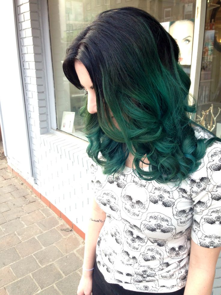 Omper hairstyles - Dark hair crazy color