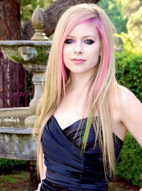 Ombre Hairstyles for Long Hair: Avril Lavigne Hair