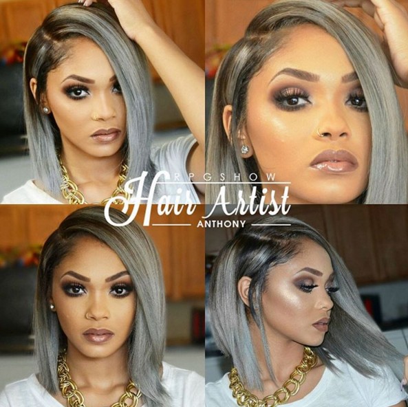 Ombre hairstyles with medium hair - American -African hairstyles 2016 ideas