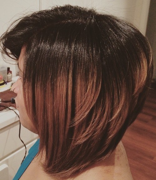 Ombre inverted bob