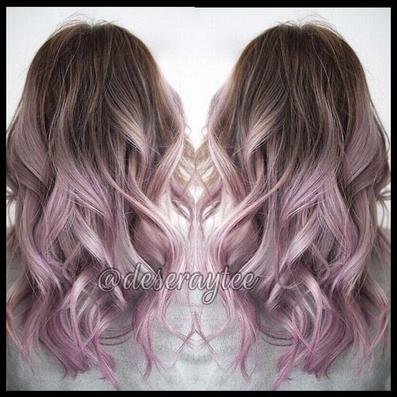 Pastel ombre haircuts - beautiful silver hair color