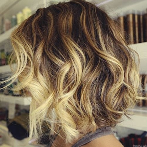A short wavy hair ombre: haircuts bob for summer