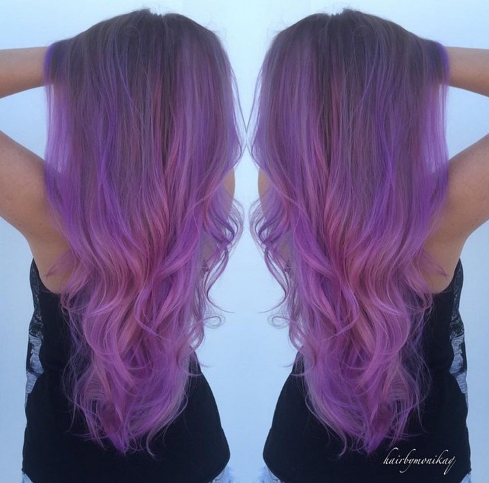Pastel purple hair accessories