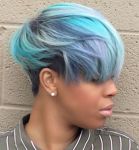 Pastel hair style designs - cut short hair for thick hair