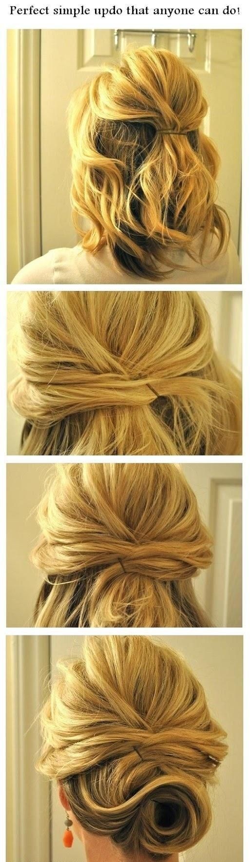 Simple short short hairstyle