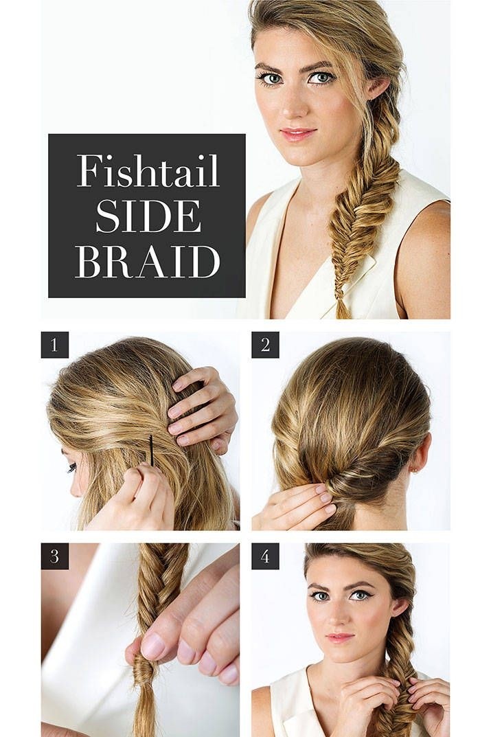 Ideal summer braids: French hairstyle on the side