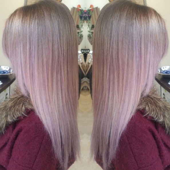 PINK OMBRE - straight hair pieces 2016