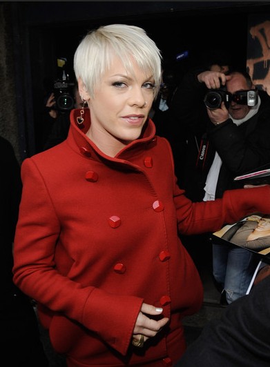 Short pink haircuts