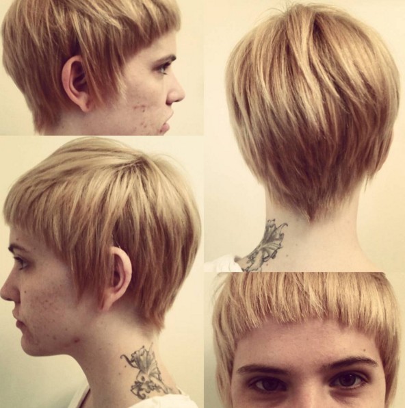 Hair styles with explosions - blonde, hairstyle layers