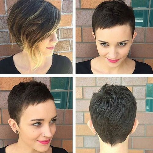 Pixse haircuts with heart face shape - short hairstyles girl