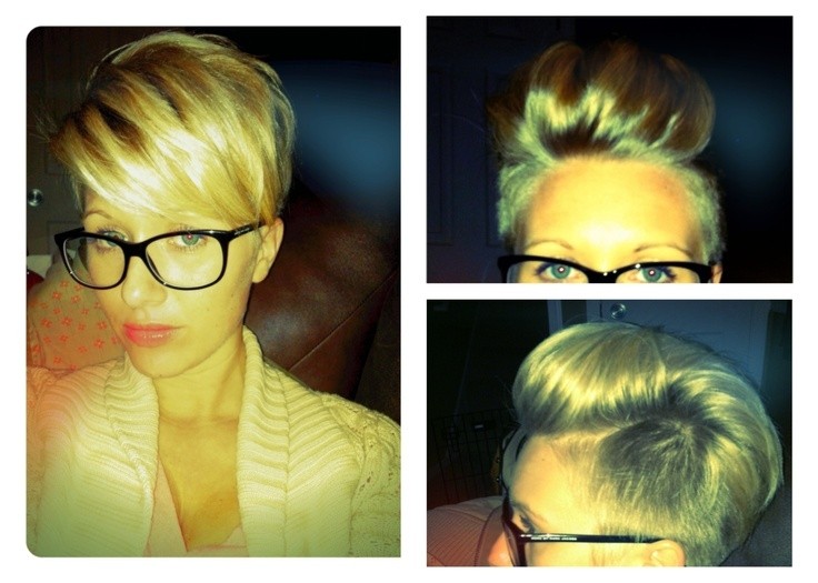 Pixie hairstyles for long face: short hair with UnderCut