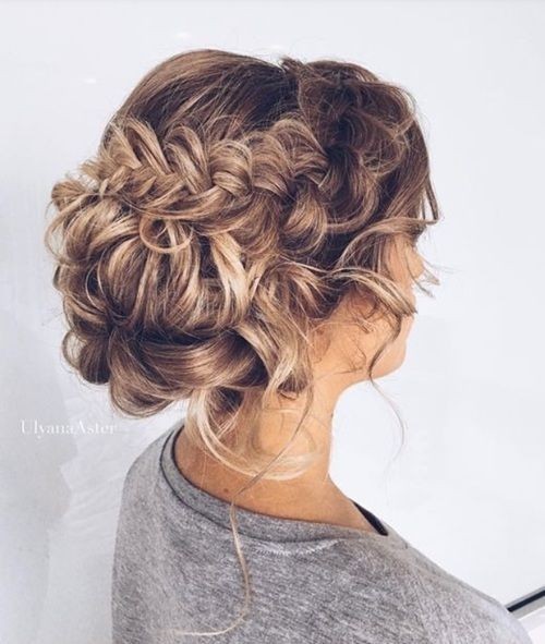 Beautiful hairstyle UPDOS for a musical party