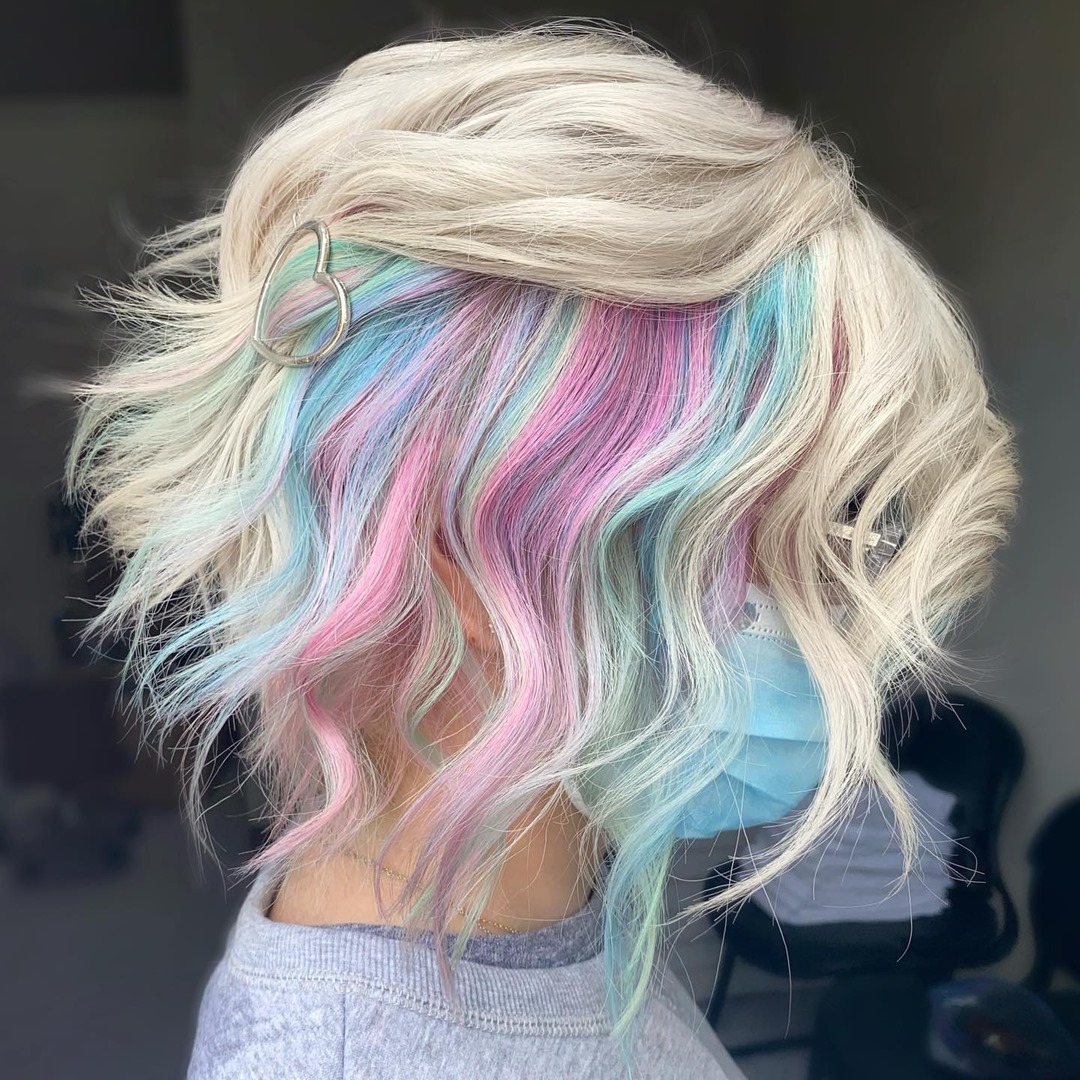 Beautiful medium -length hair styles - styling hair with a shoulder length 2021 - 2022