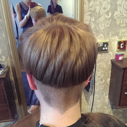Hairstyles are very short