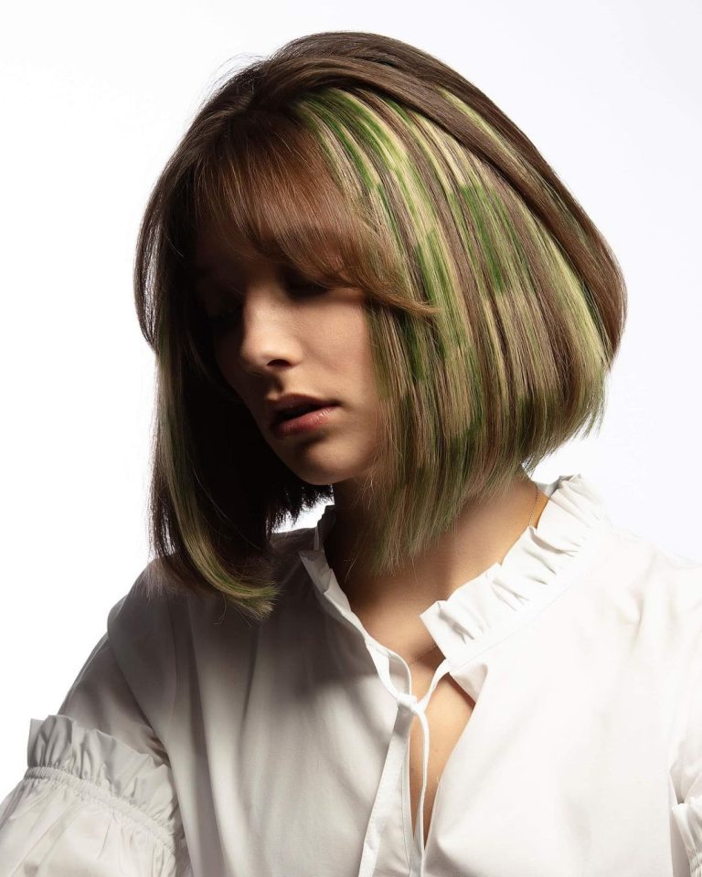 10 Short Bob Hairstyles with Cool Colors and New Patterns
