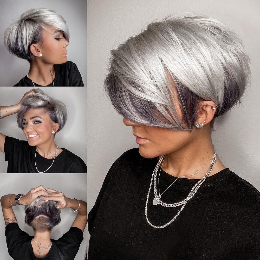 Bob hairstyles are very short with color - short hairstyles designs for women