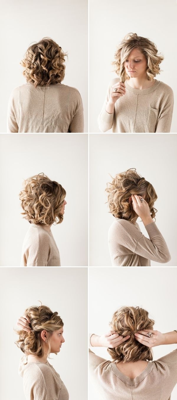 Beautiful hairstyle updated for short frizzy hair: Hairstyle Poetry Party Ideas