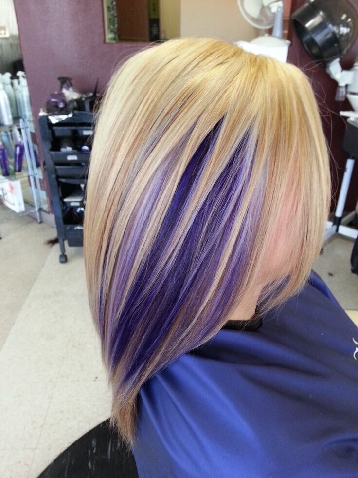 Shedding light on purple hair - straight medium hairstyles