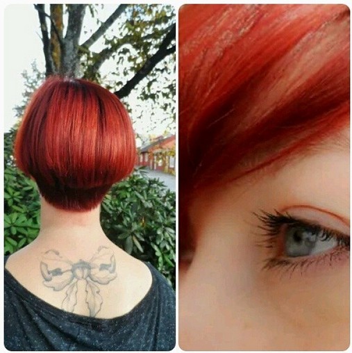 Bob red - short haircuts to display thick hair =