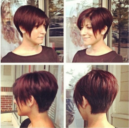 Long red pixel pieces