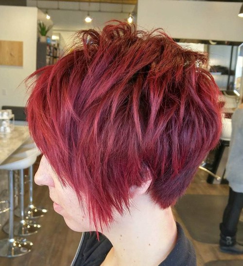 Red rabbit hair