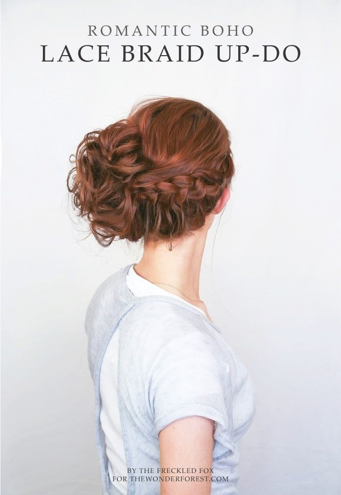 Romantic Boho Dantel braid hair style