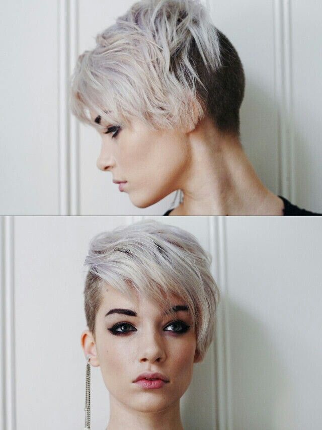 Unlike asymmetric: short hairstyle