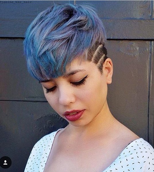 Shave shave, pixse for thick hair - elegant hair color design