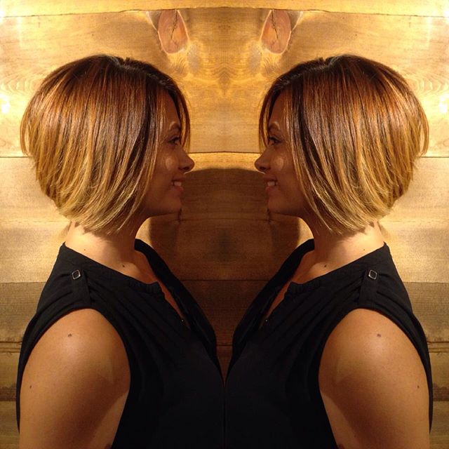 Short black bob hairstyle for black women