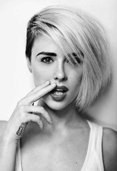Short Asymmetrical Haircuts: Straight Hair