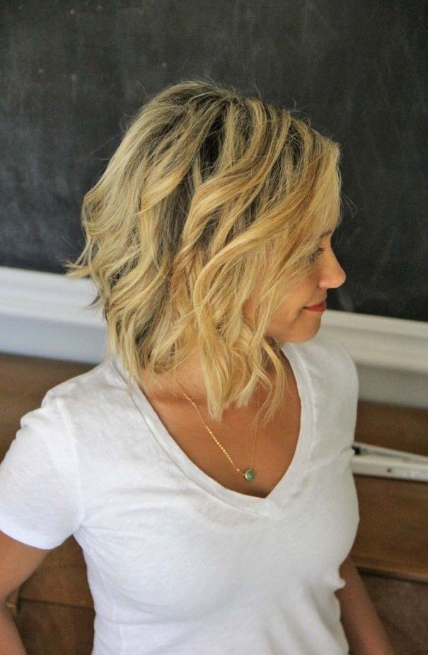 Short hair beach waves