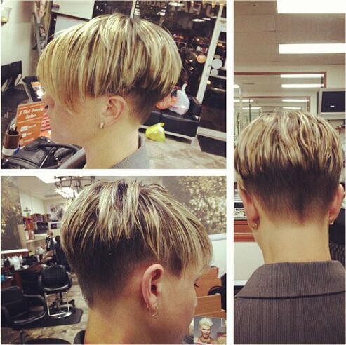 Short hair highlights ideas
