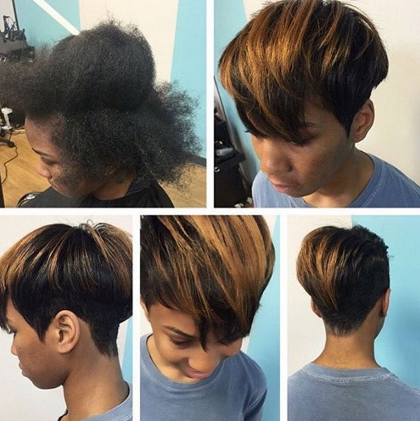 Short haircuts for women and black girls