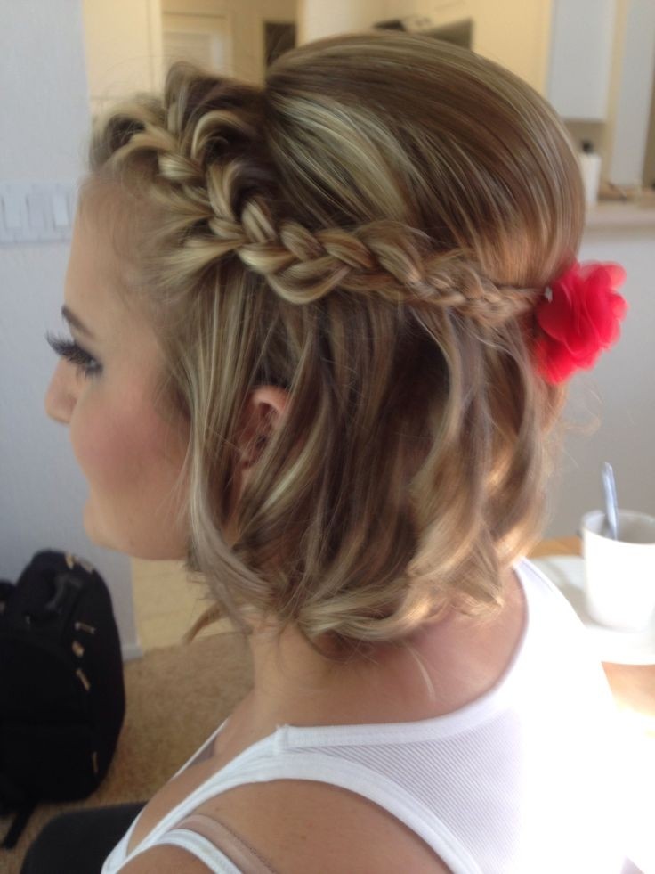 Update short hair with braids