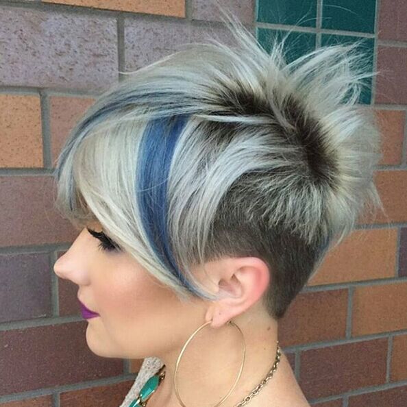 A short haircut for thick hair